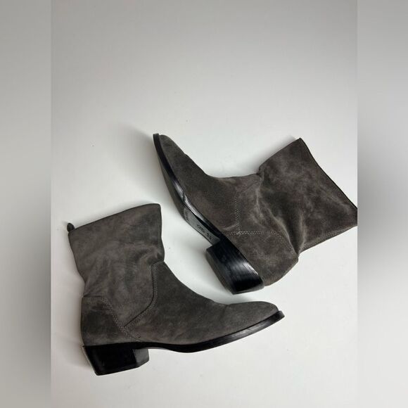 Via Spiga Gray Suede Ankle Boots Size 7,5 - Picture 3 of 13